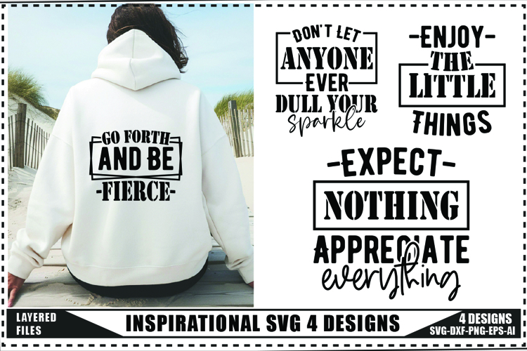 Inspirational Svg 4 Designs, Self Love Svg