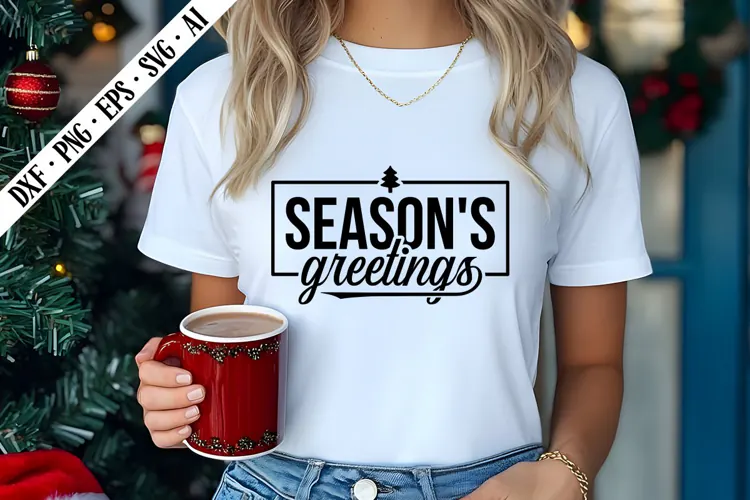 Season's Greetings Svg, Christmas Svg Designs