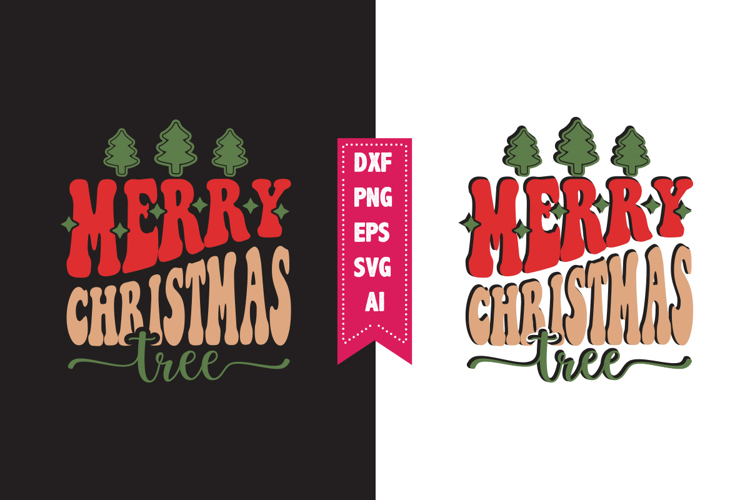 Merry Christmas Tree Svg, Christmas Svg, Xmas Svg