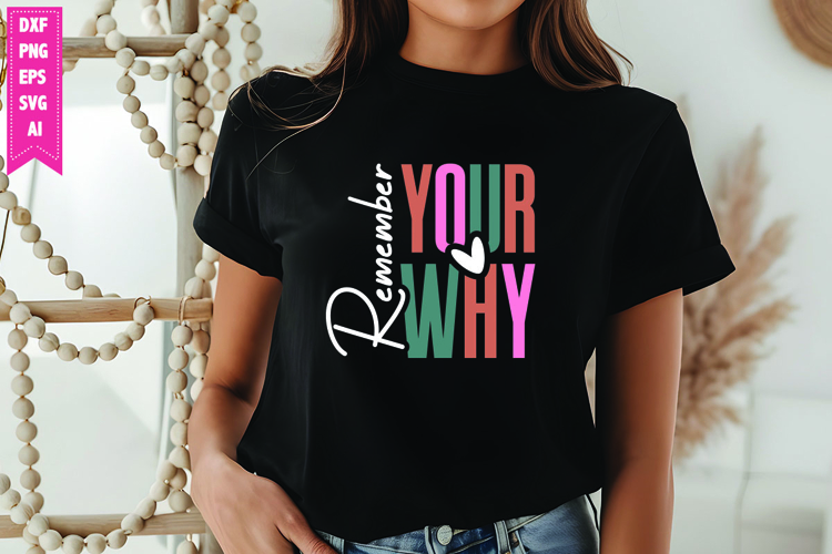 Remember Your Why Svg, Motivation Svg Designs