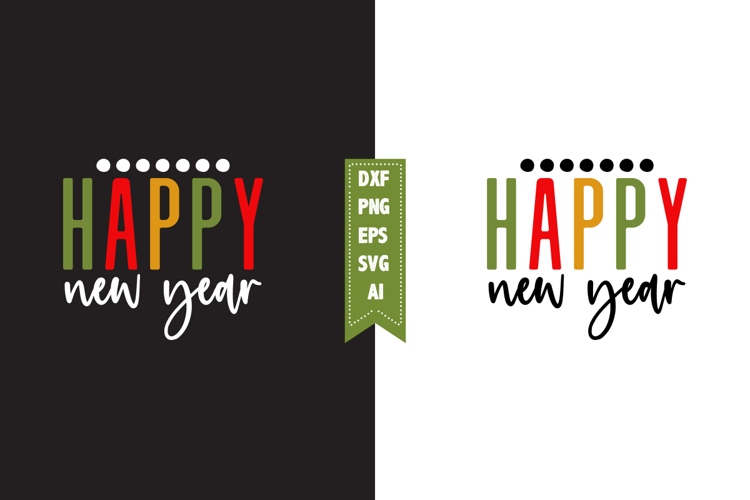 Happy New Year Svg Designs