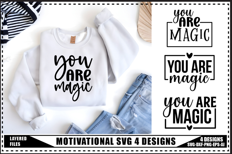Motivation Svg 4 Designs, Self Love Motivation Svg