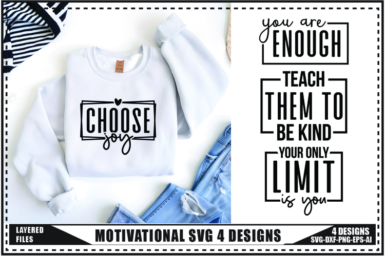 Motivation SVG 4 Designs, Self Love Motivation Svg