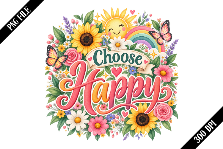 Choose Happy PNG Designs