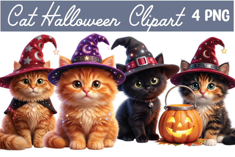 Cat Halloween Clipart Png