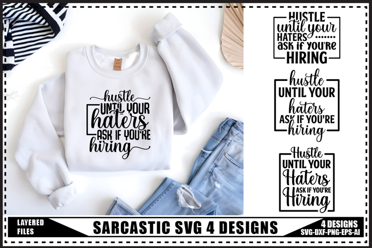 Sarcastic Svg 4 Designs, Funny Sarcasm Svg