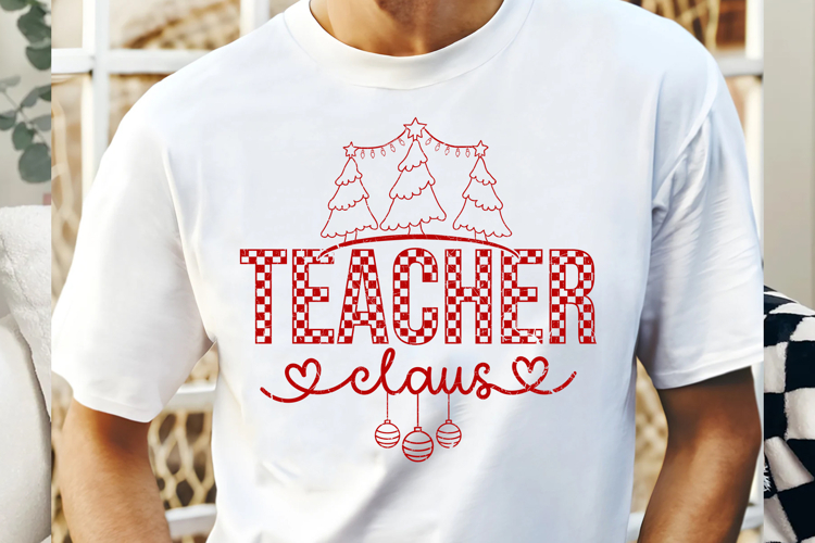 Teacher Claus SVG, Teacher Svg