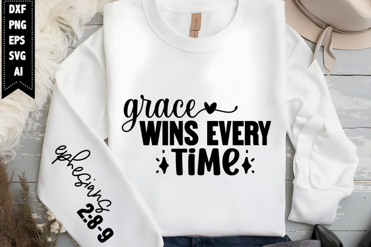 Grace Wins Every Time Svg, Religious Svg, Jesus God Svg