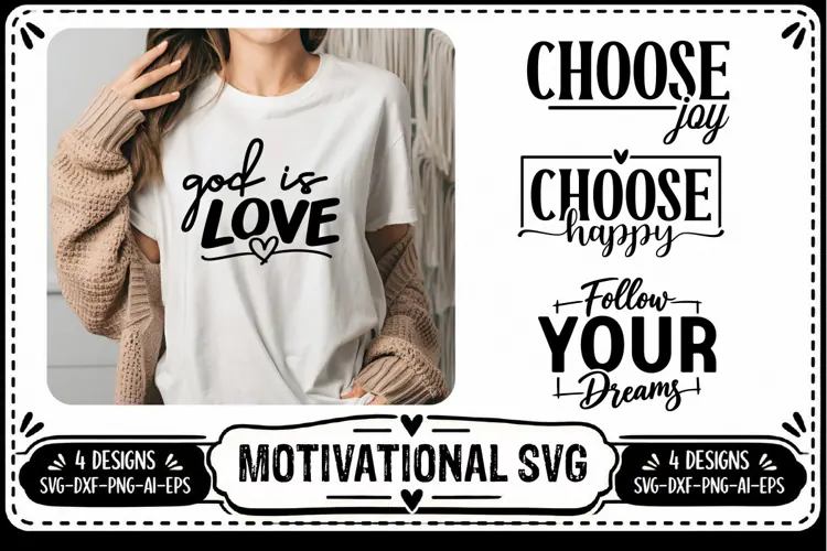 Motivation Quotes Svg 4 Designs