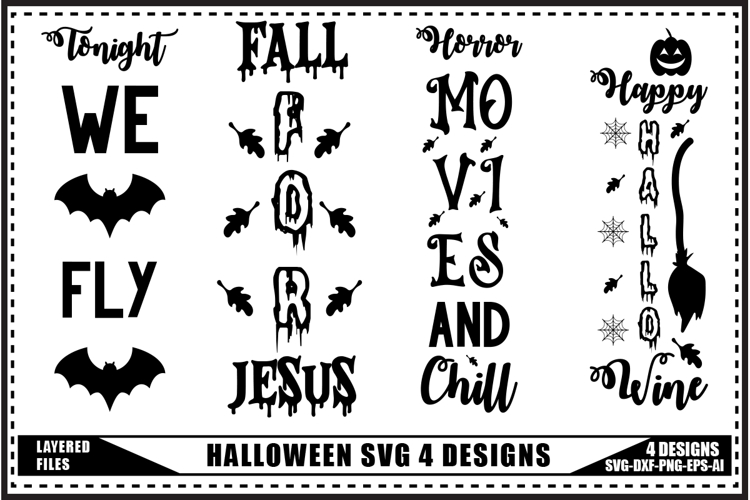 Halloween Svg 4 Designs, Funny Ghost Svg