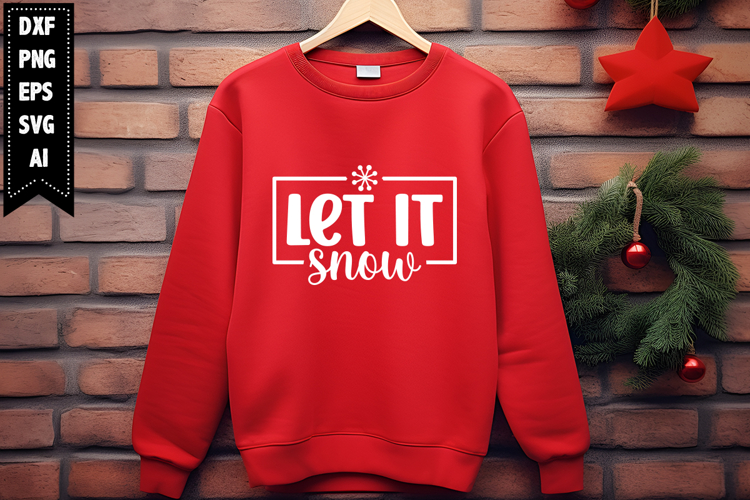 Let It Snow Svg, Christmas Svg, Xmas Svg