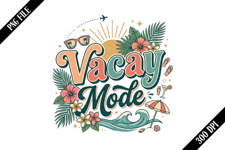 Vacay Mode PNG Designs example image 1