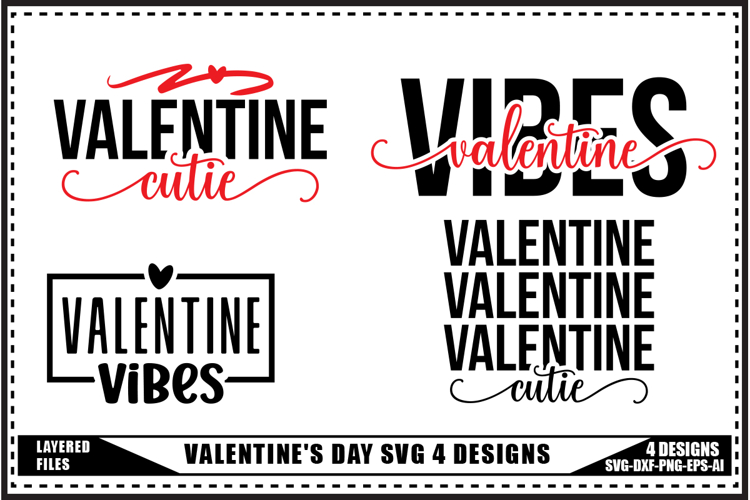 Funny Valentines Day Svg 4 Designs