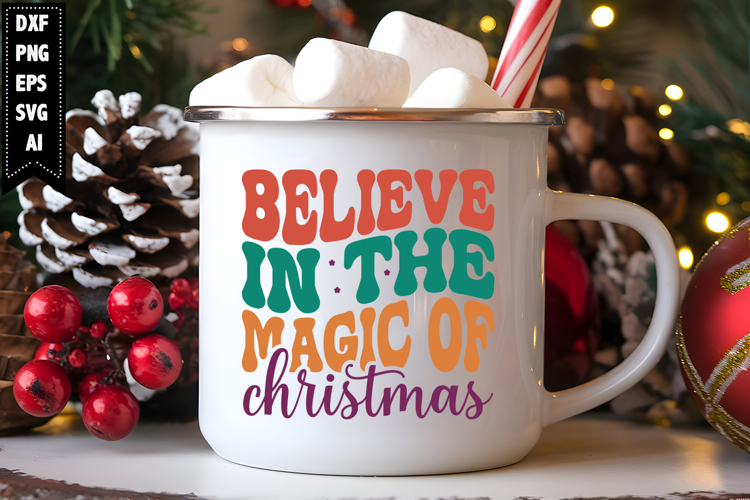 Believe in the magic of Christmas Svg, Christmas Svg example image 1