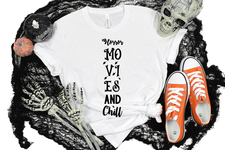 Horror Movies and Chill Svg, Funny Halloween Svg Design