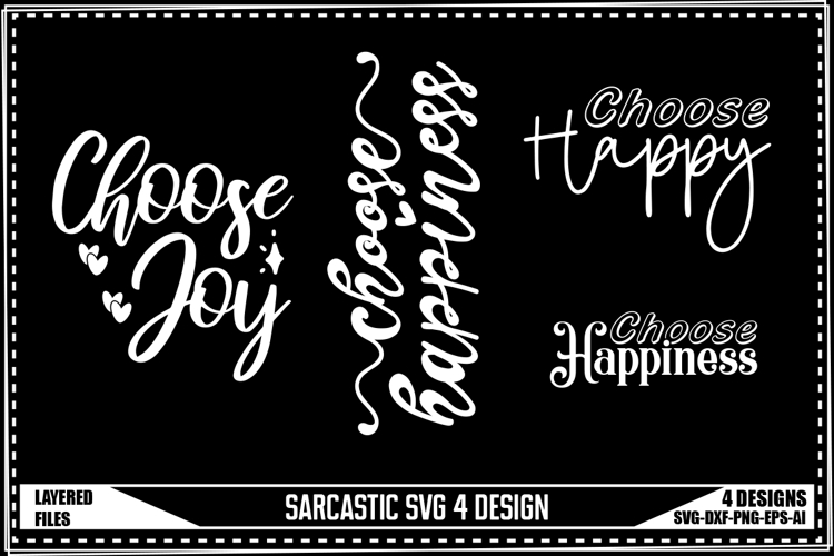 Funny Sarcastic Svg 4 Designs