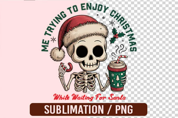 Funny Waiting for Santa Snowman PNG Designs