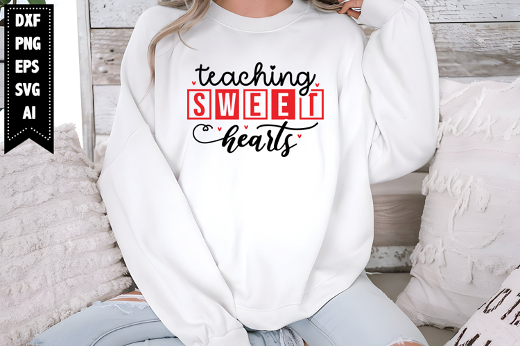 Teaching Sweethearts Svg, Valentine Shirt Designs