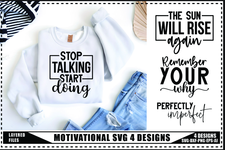 Motivation Svg 4 Designs, Self Love Motivation Svg
