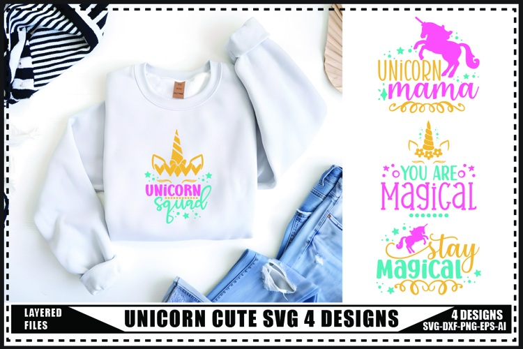 Birthday Unicorn SVGs Image 6