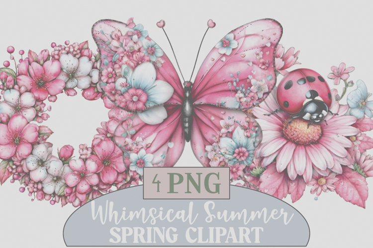whimsical Summer Spring clipart Png