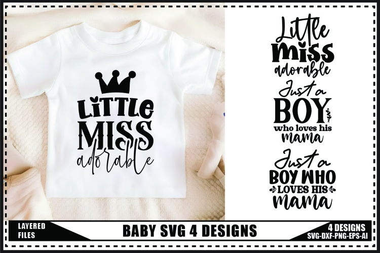Funny Baby Svg 4 Designs, Newborn Svg