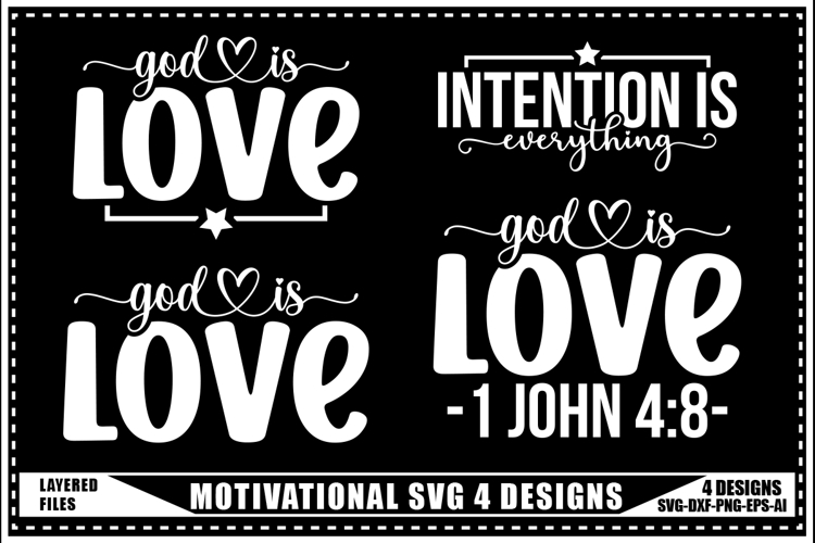 Motivation Svg 4 Designs, Self Love Motivation Svg