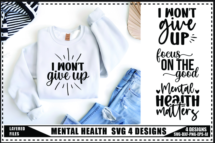 Mental Health Svg 4 Designs