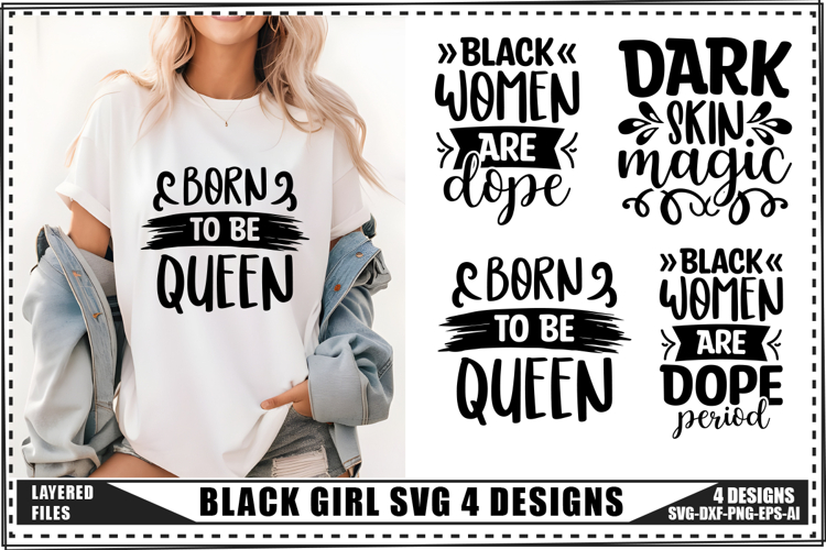 Afro Girl Svg Image 11