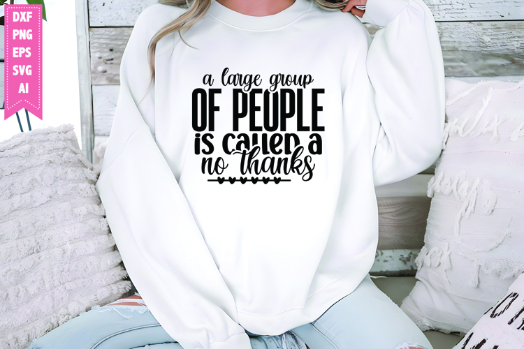 a large group of people is called a no thanks Svg