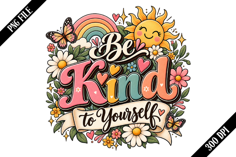 Be Kind to Yourself PNG Designs