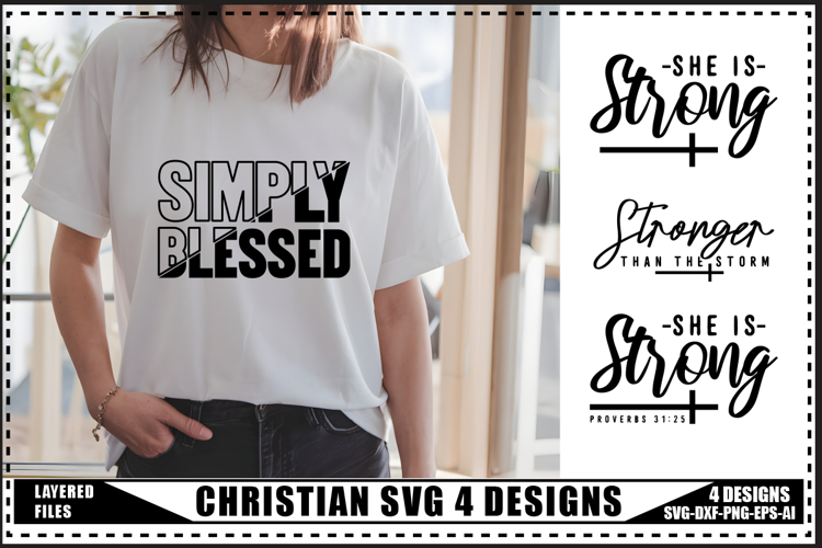 Christian Svg 4 Designs, Jesus Svg, Religious Svg