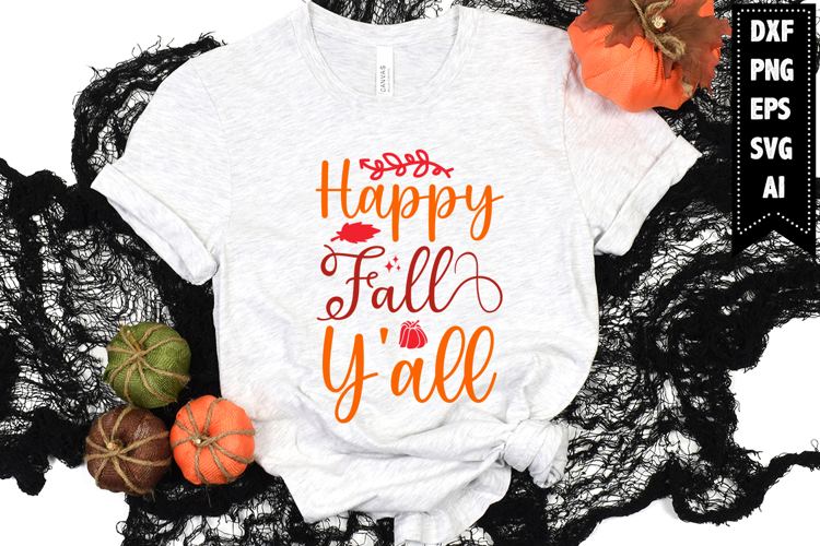 Happy fall yall Svg, Fall Svg, Pumpkin Season Svg