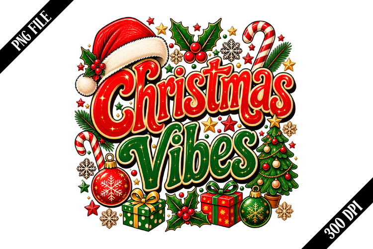 Christmas Vibes PNG Designs