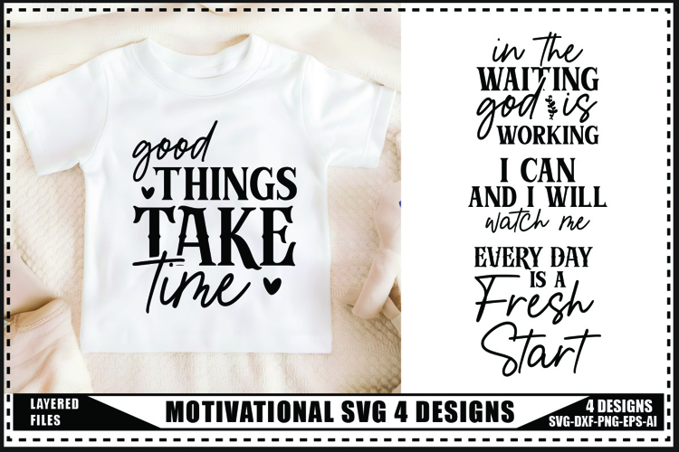 Motivational Svg 4 Designs, Self Love Motivation Svg