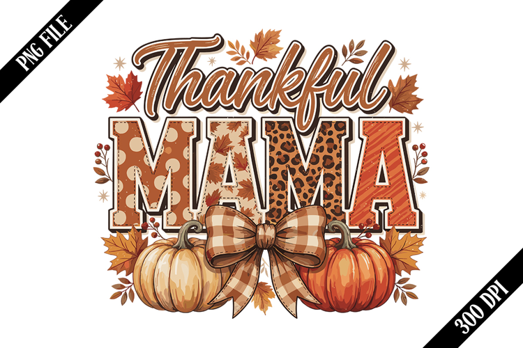 Fall Boho Floral Pumpkin Bow PNG Designs