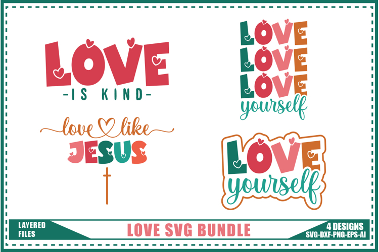 Valentines Svg 4 Designs