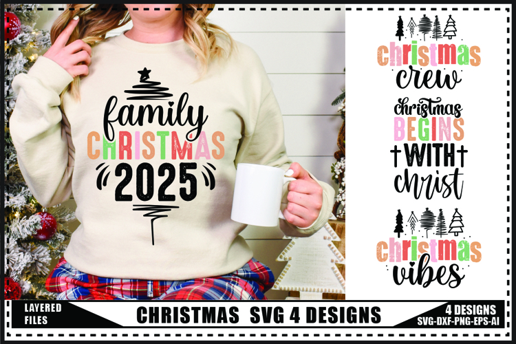Christmas Svg 4 Designs, Funny Christmas Shirt