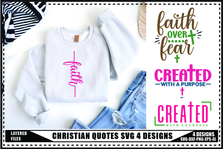 Christian Svg 4 Designs, Religious Svg, Jesus God Svg