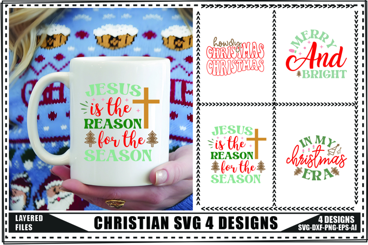 Christmas Svg 4 Designs, Funny Christmas Svg