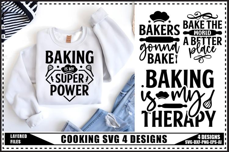 Kitchen Svg 4 Designs, Kitchen Svg, Cooking Svg