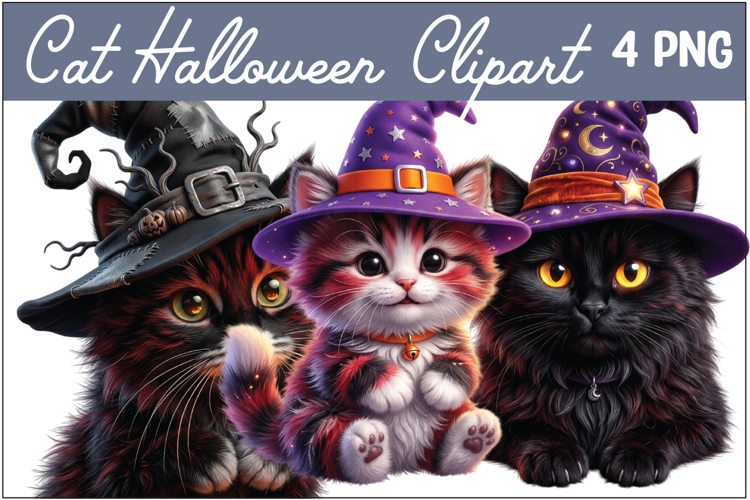 Cat Halloween Clipart Png