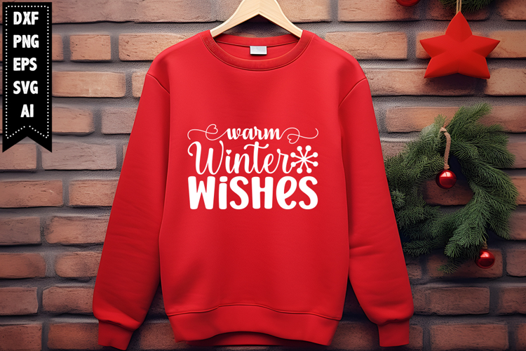 Warm Winter Wishes Svg, Christmas Svg, Xmas Svg