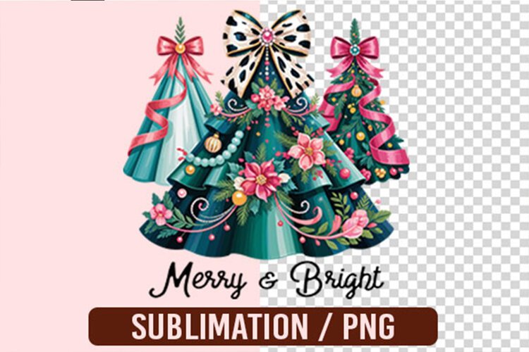Merry and Bright Sublimation example image 1