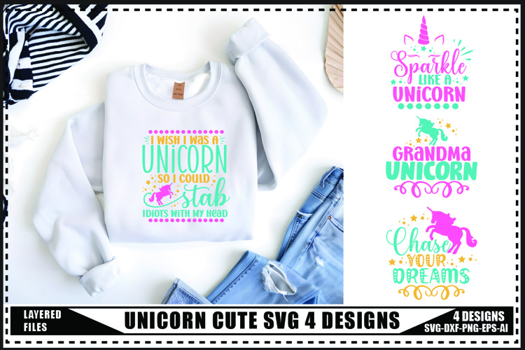 Birthday Unicorn SVGs Image 4
