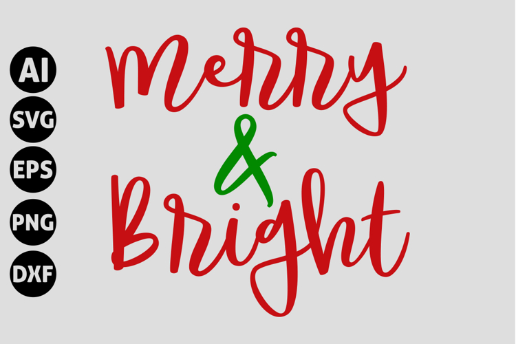 Merry and Bright Svg, Funny Christmas Svg