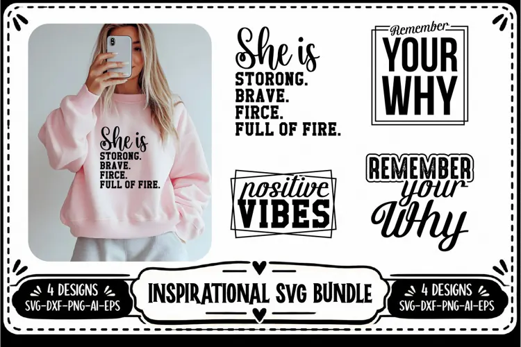 Inspirational Quotes Svg 4 Design