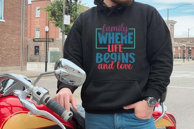 Family Where Life Begins and Love Svg, Family Svg Designs