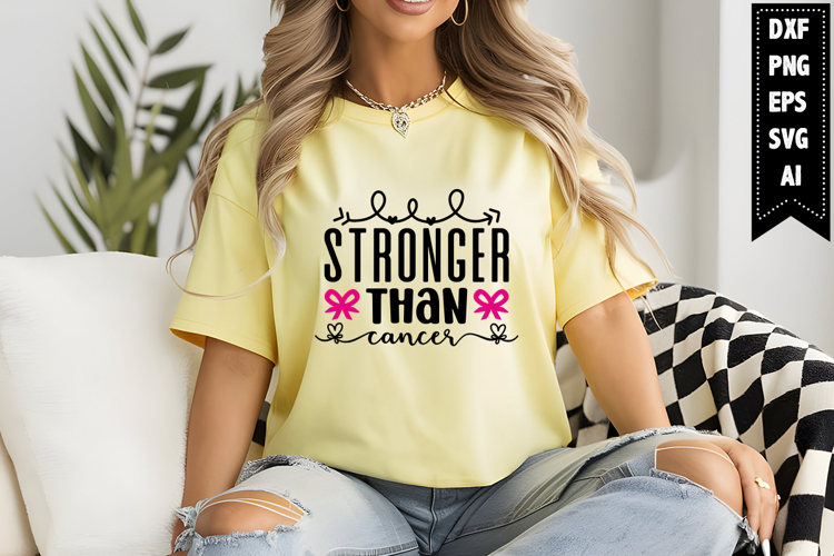 Stronger Than Cancer Svg Designs