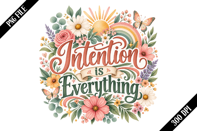 Intention is Everything PNG Designs